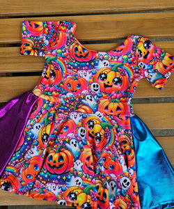 Neon Pumpkin peplum  6