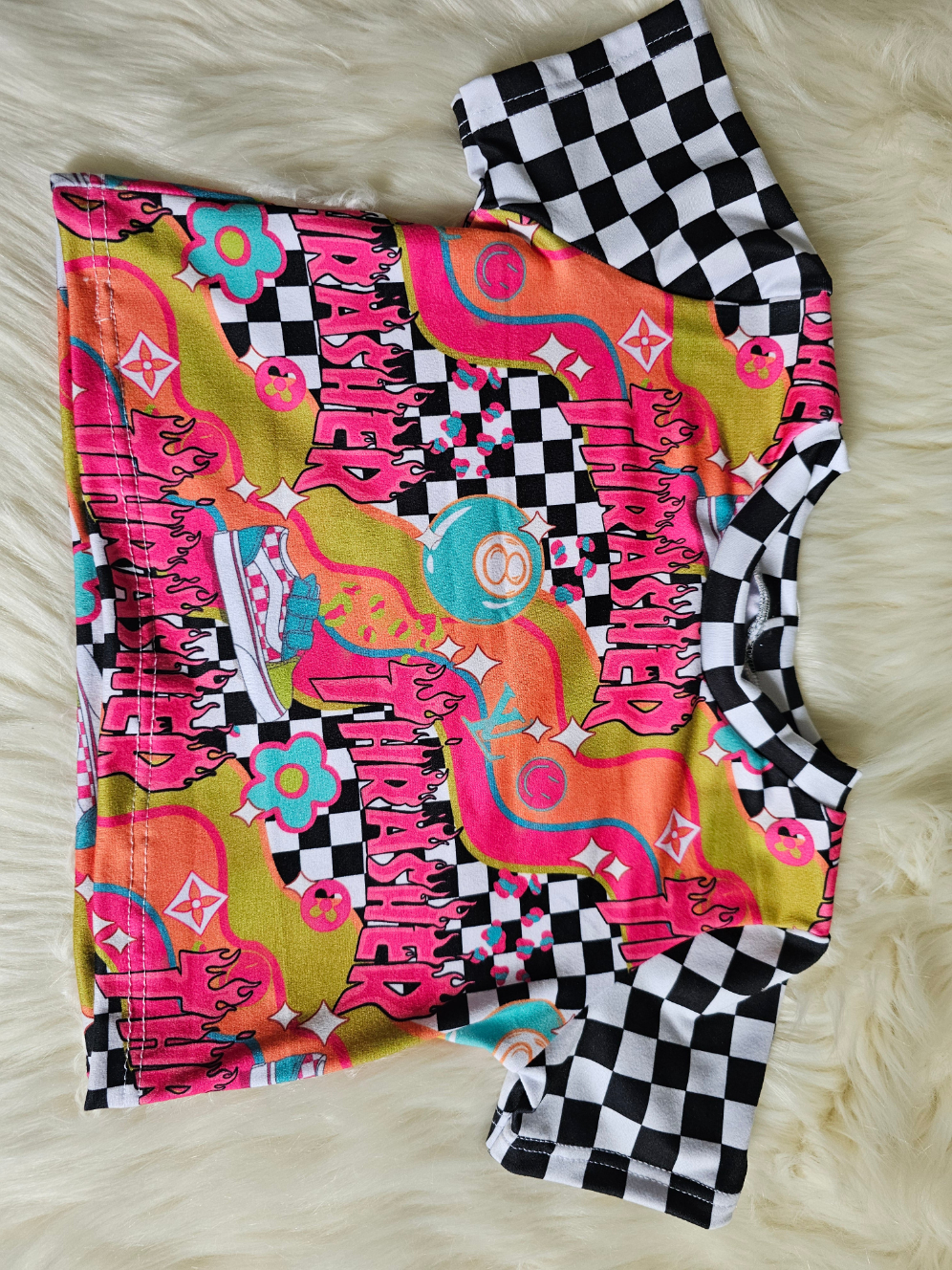 Thrash tshirt crop