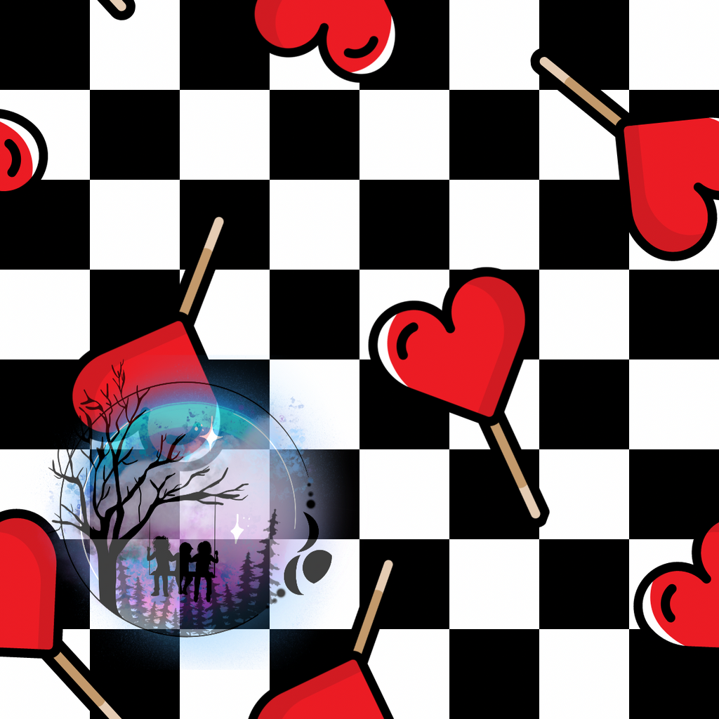 Heart Lolli Checkers