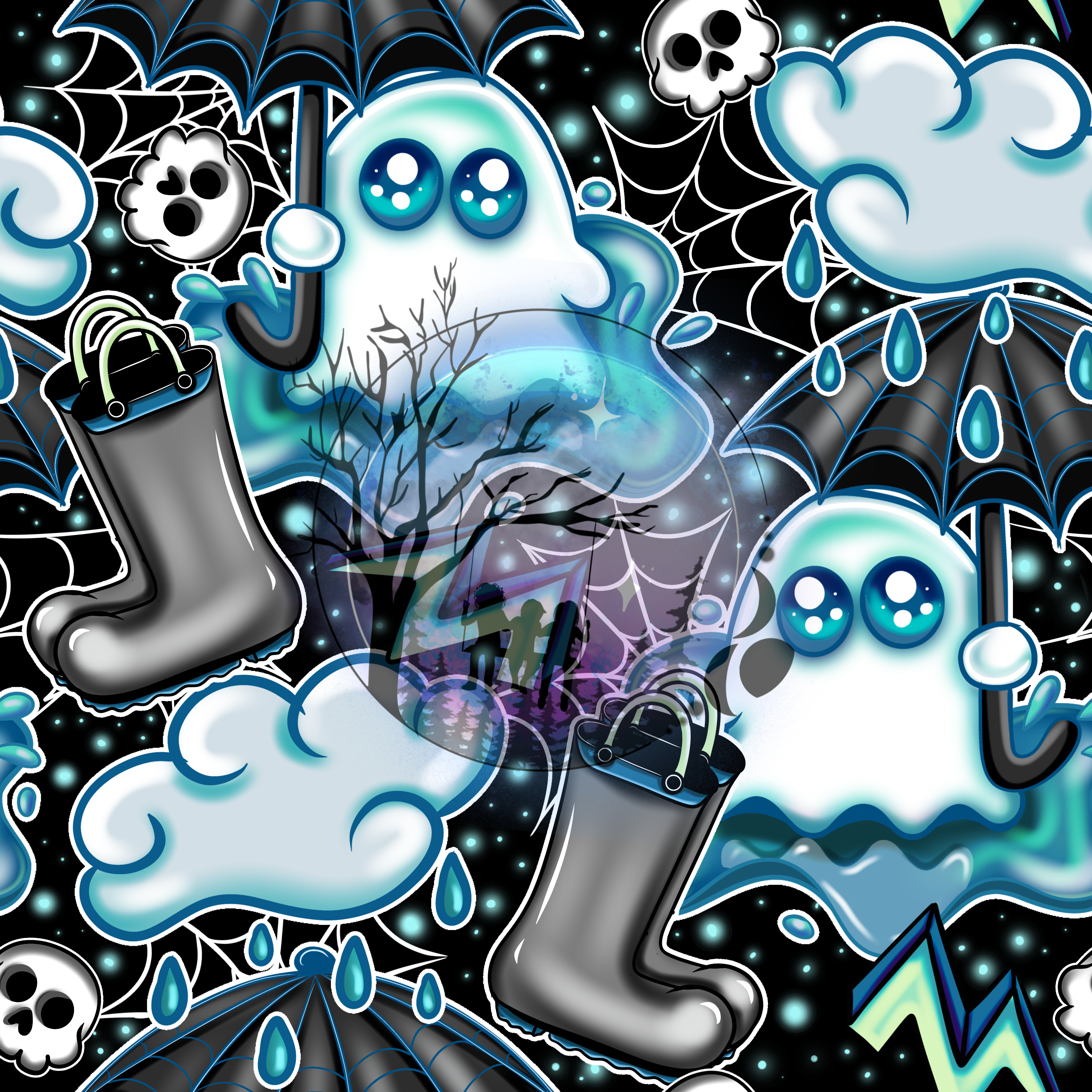 Blue Rain Ghost