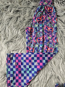 Adult split checker pumpkin M 29 inseam