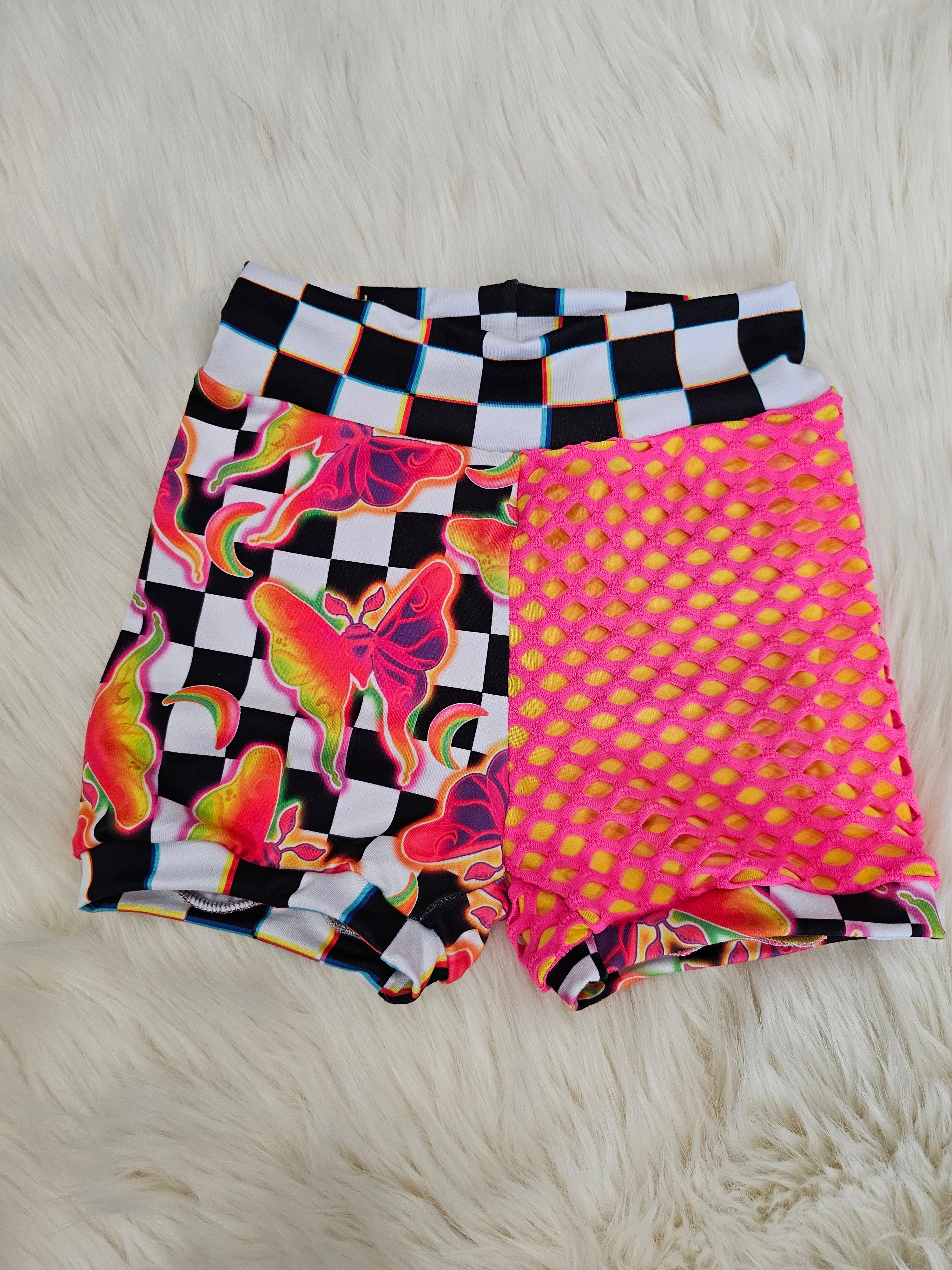 Neon Moth Mesh shorties