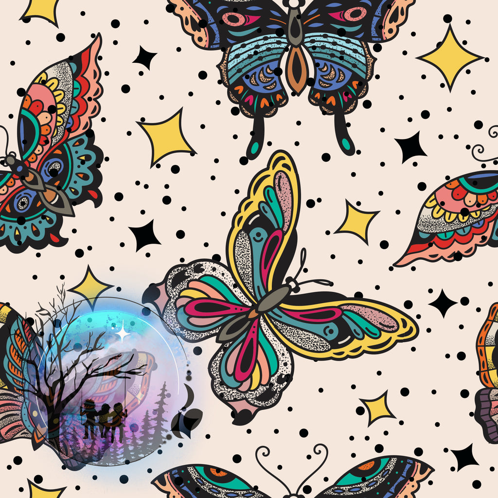 Boho Butterflies & Stars-Adult