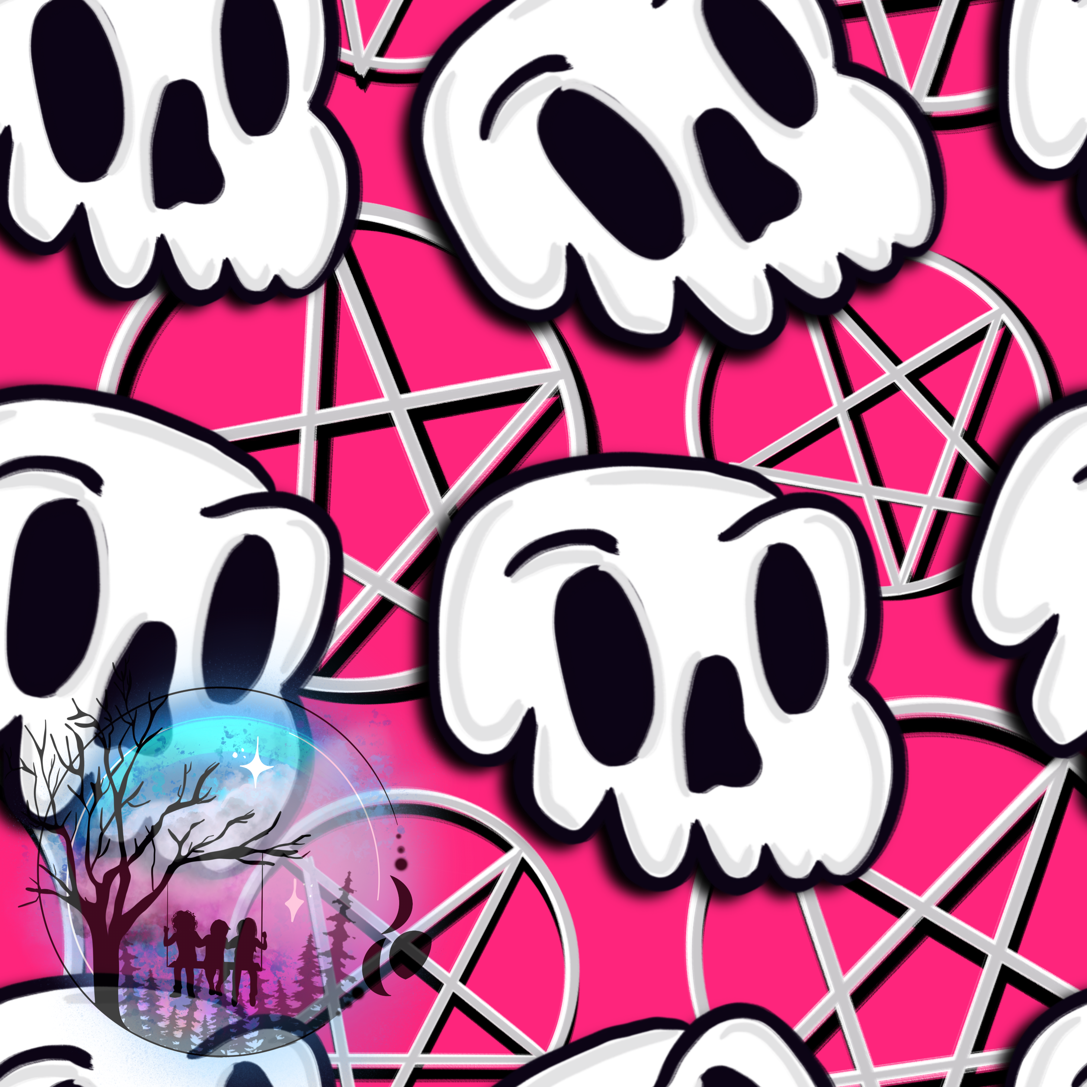 Pink Skulls