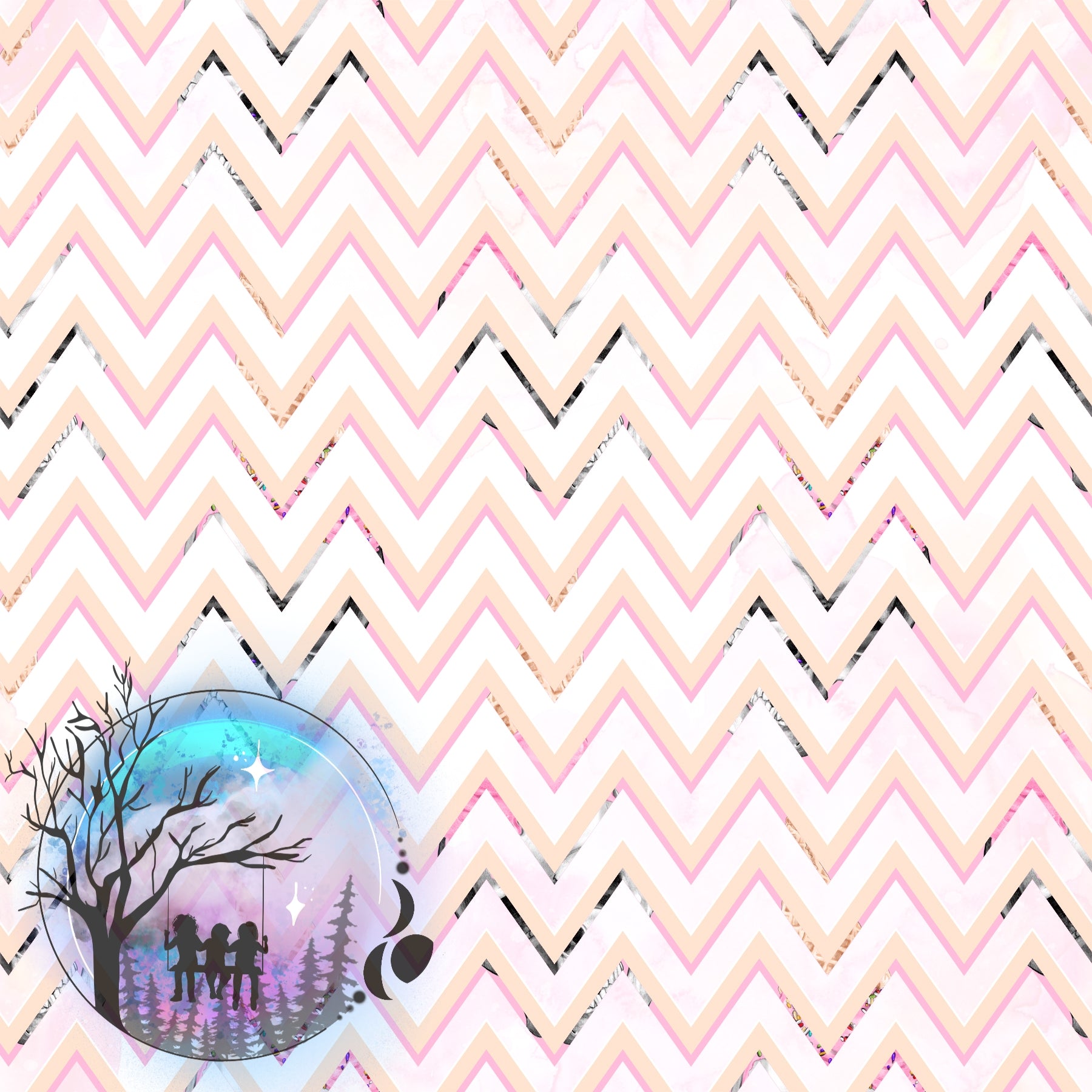 Pink Chevron
