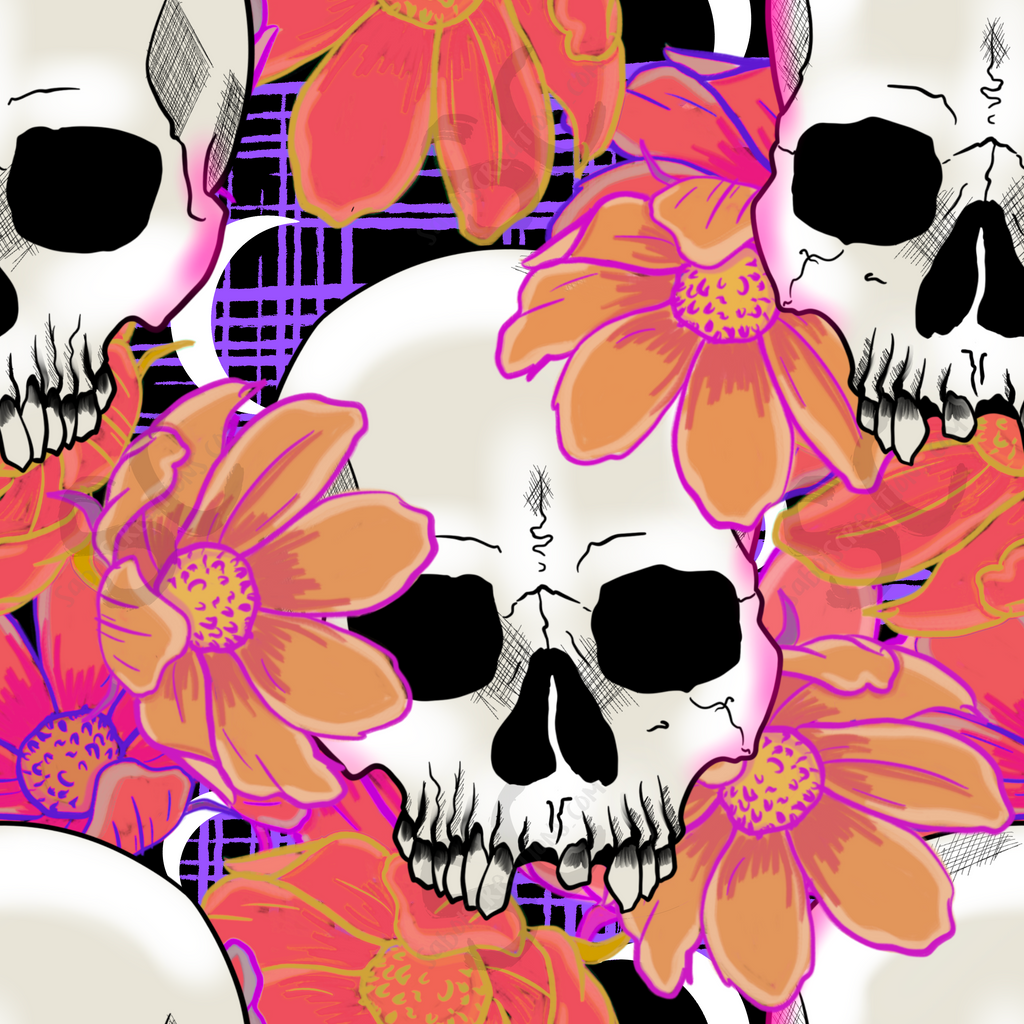 Floral Skull-Adult
