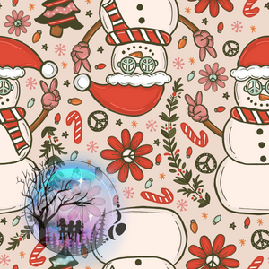 Boho Peace Snowman
